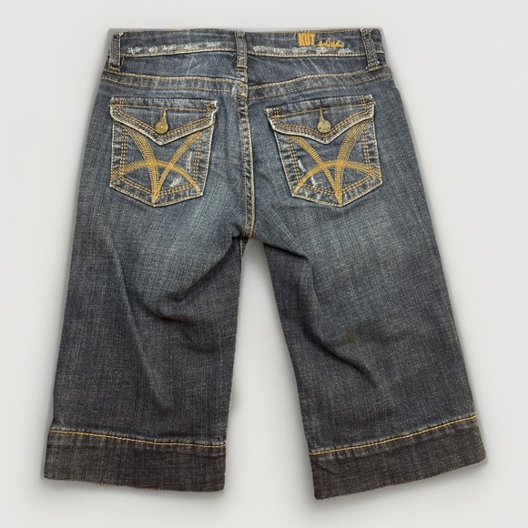 Kut from the Kloth Pants - Kut from the Kloth Womens Bermuda Stretch Jean Shorts Y2K Flap Pocket Size‎ 2